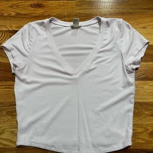 Ardene white crop top
